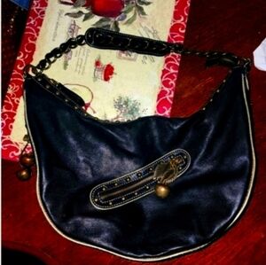 RARE Betsey johnson vintage real leather cherry bag